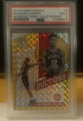 De'Andre Hunter [Gold Mosaic] #9 Basketball Cards 2019 Panini Mosaic Introductions Prices