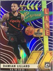 Damian Lillard [Purple] Basketball Cards 2019 Panini Donruss Optic Express Lane Prices