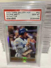 George Brett [Refractor] #42 Baseball Cards 2003 Topps Gallery HOF Prices