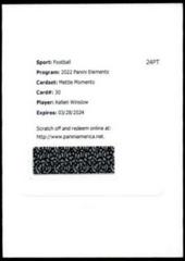 Kellen Winslow Football Cards 2022 Panini Elements Mettle Moments Autographs Prices