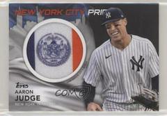Aaron Judge [Black] #CFP-AJ Baseball Cards 2022 Topps City Flag Patch Relics Prices