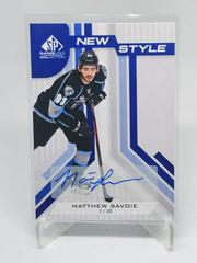 Matthew Savoie [Blue Autograph] #NS-MS Hockey Cards 2021 SP Game Used CHL New Style Prices