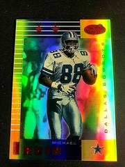 Michael Irvin [Mirror Gold] Football Cards 1999 Leaf Certified Prices
