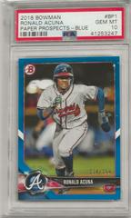 Ronald Acuna [Blue] #BP1 Baseball Cards 2018 Bowman Paper Prospects Prices
