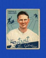 Gerald Walker #81 Baseball Cards 1934 World Wide Gum Prices