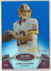 Kirk Cousins [Blue Refractor] #19 Football Cards 2012 Bowman Sterling Prices