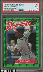 Fred McGriff #2 Baseball Cards 1993 Panini Donruss Elite Dominator Prices