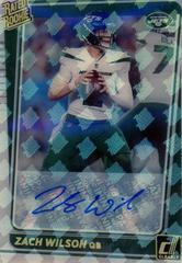 Zach Wilson [Autograph Holo RR Logo] #52 Football Cards 2021 Panini Clearly Donruss Prices