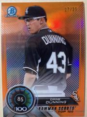 Dane Dunning [Orange Refractor] #BTP-85 Baseball Cards 2018 Bowman Scouts' Top 100 Prices