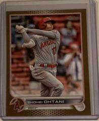 Shohei Ohtani [Gold] Baseball Cards 2022 Topps Prices