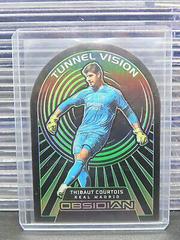 Thibaut Courtois [Green] #3 Soccer Cards 2022 Panini Obsidian Tunnel Vision Prices