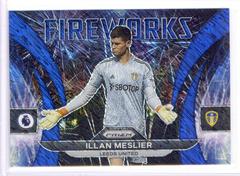 Illan Meslier [Blue Shimmer] #38 Soccer Cards 2022 Panini Prizm Premier League Fireworks Prices