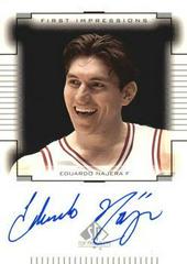 Eduardo Najera #EN Basketball Cards 2000 SP Top Prospects First Impressions Prices