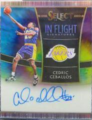 Cedric Ceballos [Tie Dye Prizm] Basketball Cards 2018 Panini Select in Flight Signatures Prices