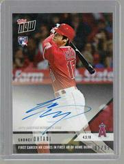 Shohei Ohtani [Autograph] #32A Baseball Cards 2018 Topps Now Prices