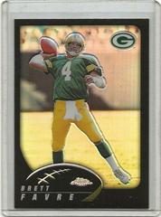 Brett Favre [Black Refractor] #142 Football Cards 2002 Topps Chrome Prices