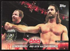 Dean Ambrose and Seth Rollins Reunite #46 Wrestling Cards 2018 Topps WWE Road To Wrestlemania Prices