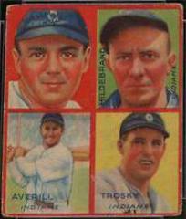 Averill, Hildebrand, Kamm, Trosky #1L Baseball Cards 1935 Goudey 4 in 1 Prices