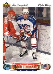 Jim Campbell #71 Hockey Cards 1991 Upper Deck Czech World Juniors Prices