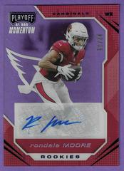 Rondale Moore [Autograph Blue] #PMR-15 Football Cards 2021 Panini Chronicles Playoff Momentum Rookies Prices