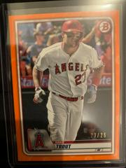 Mike Trout [Orange] #1 Baseball Cards 2020 Bowman Prices