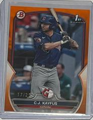 C. J. Kayfus [Orange] #BD-101 Baseball Cards 2023 Bowman Draft Prices
