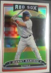 Manny Ramirez [Red Refractor] #23 Baseball Cards 2006 Topps Chrome Prices