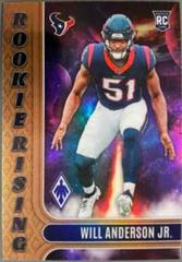 Will Anderson Jr. [Bronze] #RIS-3 Football Cards 2023 Panini Phoenix Rookie Rising Prices
