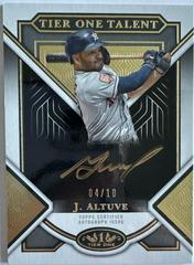 Jose Altuve [Gold Ink] #T1A-JA Baseball Cards 2023 Topps Tier One Autographs Prices