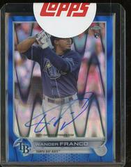 Wander Franco [Blue Refractor] #CRA-WF Baseball Cards 2022 Bowman Chrome Rookie Autographs Prices