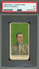 Orval Overall Baseball Cards 1909 E90-1 American Caramel Prices