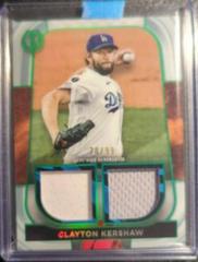 Clayton Kershaw [Green] Baseball Cards 2022 Topps Tribute Dual Relics Prices