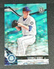 George Kirby [Aqua Ice Foilboard] Baseball Cards 2021 Bowman Platinum Top Prospects Prices