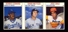 Dennis Leonard, Graig Nettles, Jose Cruz [Hand Cut Panel] Baseball Cards 1979 Hostess Prices