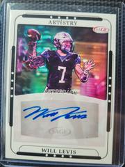 Will Levis #ART-WL Football Cards 2023 Sage Artistry Autographs Prices