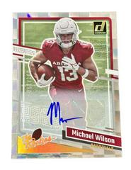 Michael Wilson [Autograph] #29 Football Cards 2023 Panini Donruss The Rookies Prices