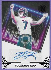 Younghoe Koo [Purple] #NS-YK Football Cards 2022 Panini Elements Neon Signs Autographs Prices