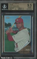 Albert Pujols [Black Refractor] #C145 Baseball Cards 2011 Topps Heritage Chrome Prices