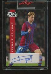 Frenkie de Jong [Red] Soccer Cards 2022 Pro Set Autographs Prices