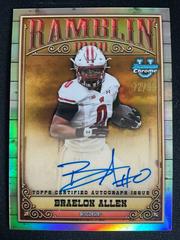 Braelon Allen #RMA-BA Football Cards 2023 Bowman Chrome University Ramblin' Man Autographs Prices