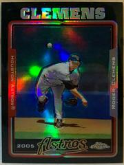 Roger Clemens [Black Refractor] #409 Baseball Cards 2005 Topps Chrome Prices