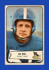 Jim Neal #75 Football Cards 1954 Bowman Prices