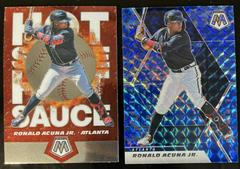 Ronald Acuna Jr. [Reactive Blue] #HS6 Baseball Cards 2021 Panini Mosaic Hot Sauce Prices