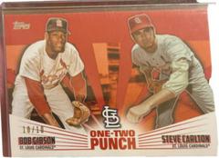 Bob Gibson, Steve Carlton [Red] #12P-22 Baseball Cards 2023 Topps One Two Punch Prices