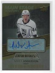 Mikey Anderson [Gold] #BTS-AN Hockey Cards 2021 Upper Deck Credentials Main Stage Signatures Prices