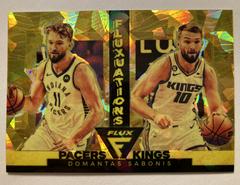 Domantas Sabonis [Gold Ice] #108 Basketball Cards 2022 Panini Flux Prices