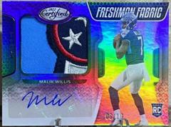 Malik Willis [Freshman Fabric Signature Purple] #203 Football Cards 2022 Panini Certified Prices