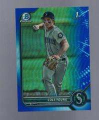 Cole Young [Blue] Baseball Cards 2022 Bowman Draft 1st Edition Prices