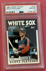 Scott Fletcher #187 Baseball Cards 1986 Topps Tiffany Prices