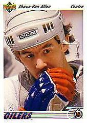 Shaun Van Allen #52 Hockey Cards 1991 Upper Deck French Prices